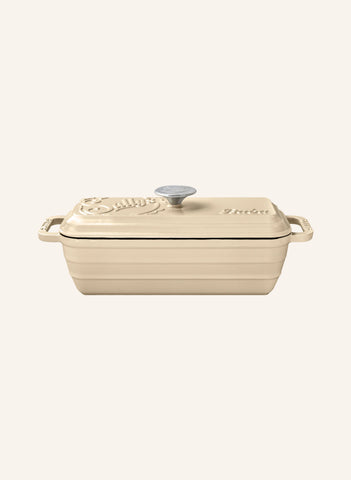 BABA Döküm Backform – 2,8 L, Kapaklı, 38x13,5x10 cm