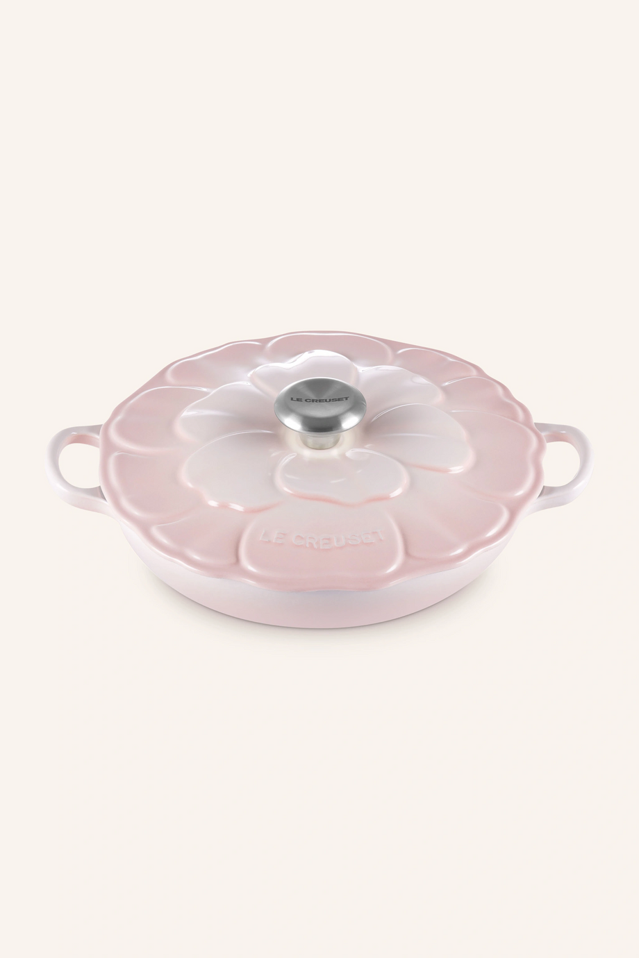 26 cm Emaye Döküm Güveç Tencere Çiçek Kapaklı Fırın & Ocak Uyumlu