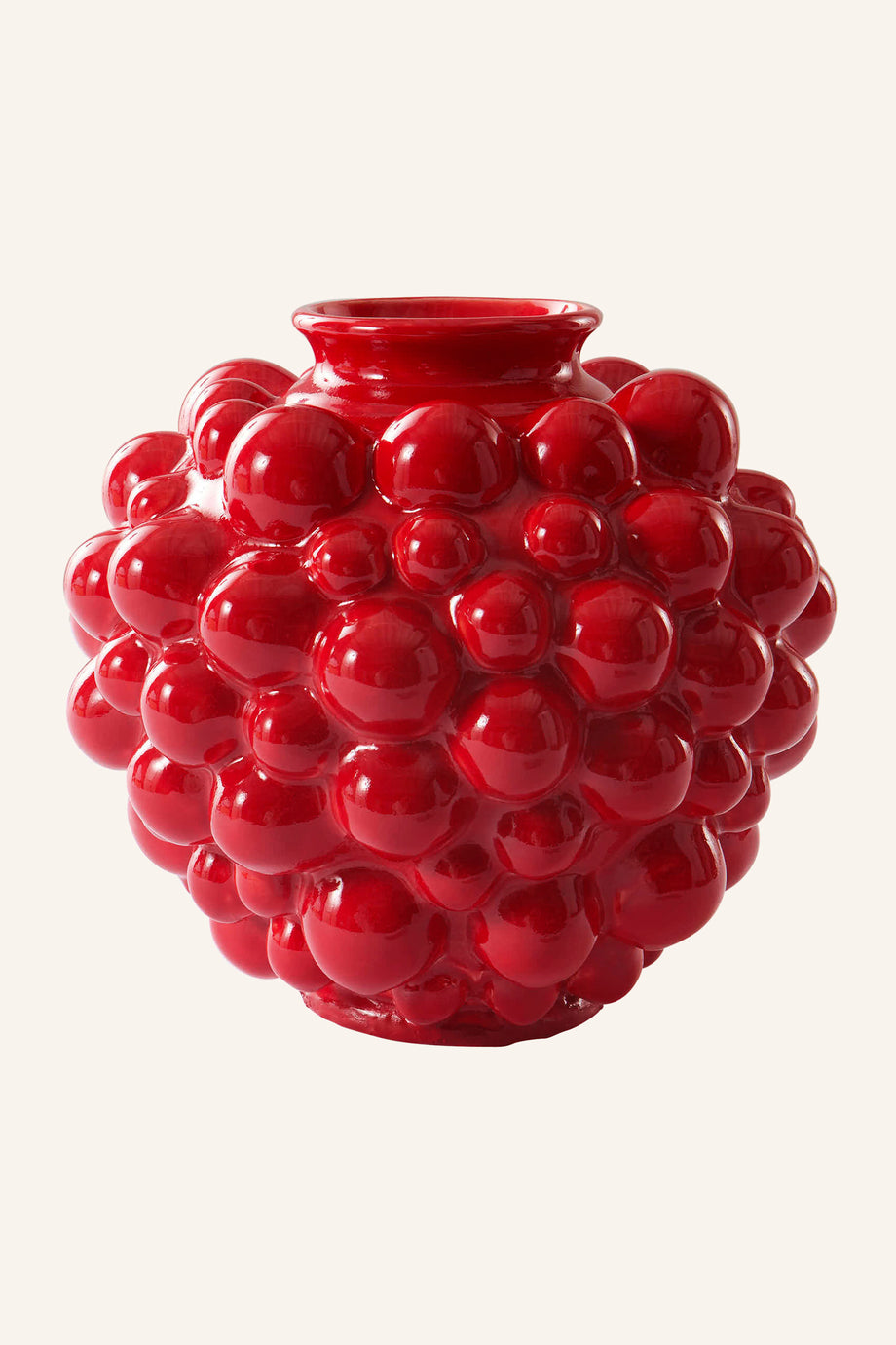 Vase BLUSH Seramik Vazo, El Yapımı, Sırlı Meyve Tasarımı, 24,5 cm