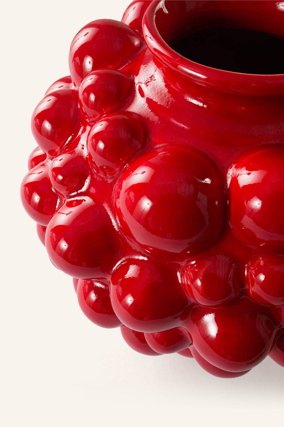 Vase BLUSH Seramik Vazo, El Yapımı, Sırlı Meyve Tasarımı, 24,5 cm
