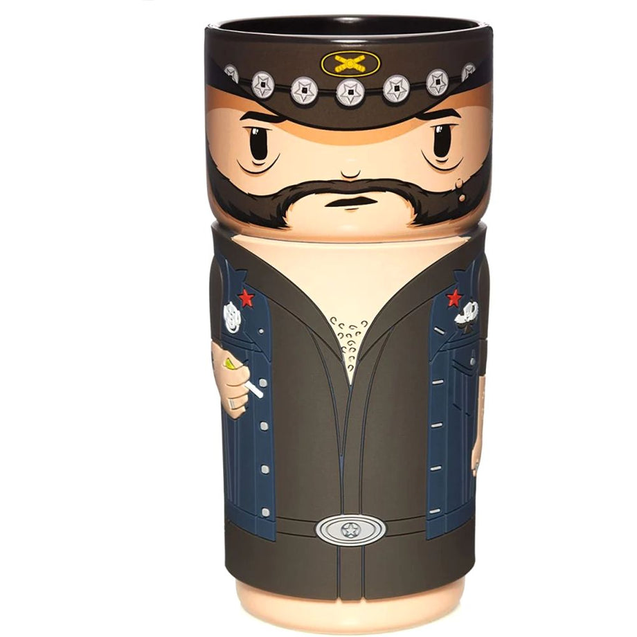 Motorhead Lemmy Cosplay Seramik Bardak 400ml - Resmi Lisanslı Hediye, Silikon Kulp