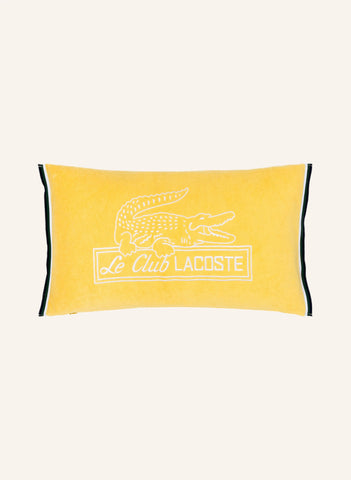 LLECLUB Dekoratif Yastık Kılıfı 33x57 cm, Logo İşlemeli, Üç Renkli Detay