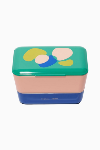 x Poketo Pebbles 2 Katlı Japon Bento Kutusu Özel Seri