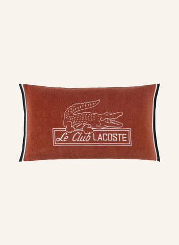 LLECLUB Dekoratif Yastık Kılıfı 33x57 cm, Logo İşlemeli, Üç Renkli Detay