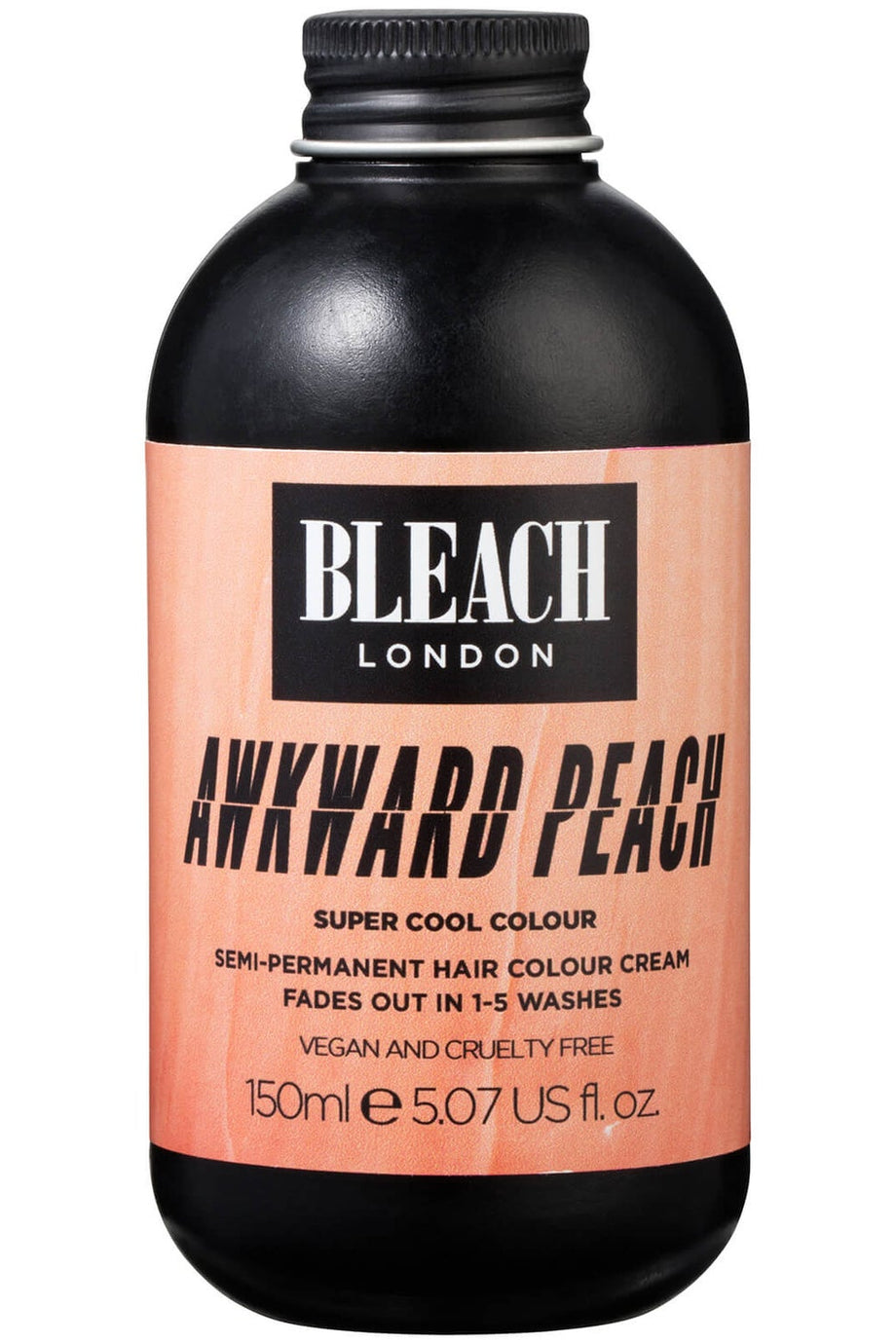 Vegan, Kalıcı Olmayan Canlı Saç Rengi Awkward Peach Super Cool Colour 150ml
