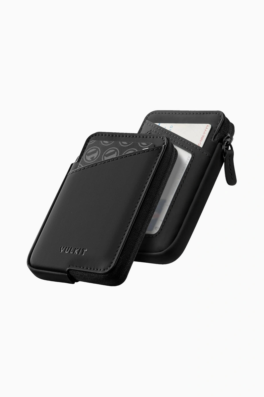 RFID Korumalı Fermuarlı Deri Unisex Kartlık Cüzdan