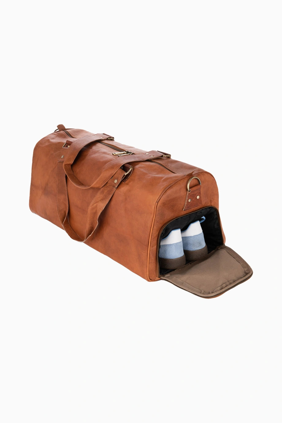 Oslo Vintage Hakiki Deri 50L Unisex Seyahat ve Spor Çantası