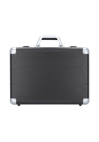 45 cm Laptop Bölmeli Evrak Çantası, Siyah, Alüminyum, Organizerli