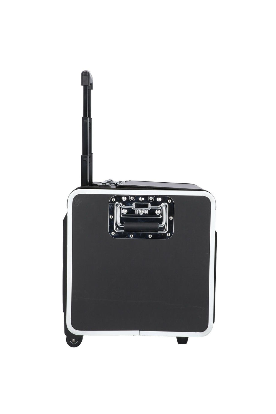 37 cm 2 Tekerlekli Dayanıklı Pilot Çantası, Siyah, Alüminyum Çerçeve, Kilitlenebilir Sap