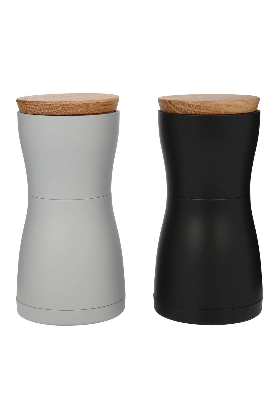 Twin Pfeffer ve Tuz Değirmeni Seti 13,3 cm,  Keramik Öğütme ve Aromalı Kapak