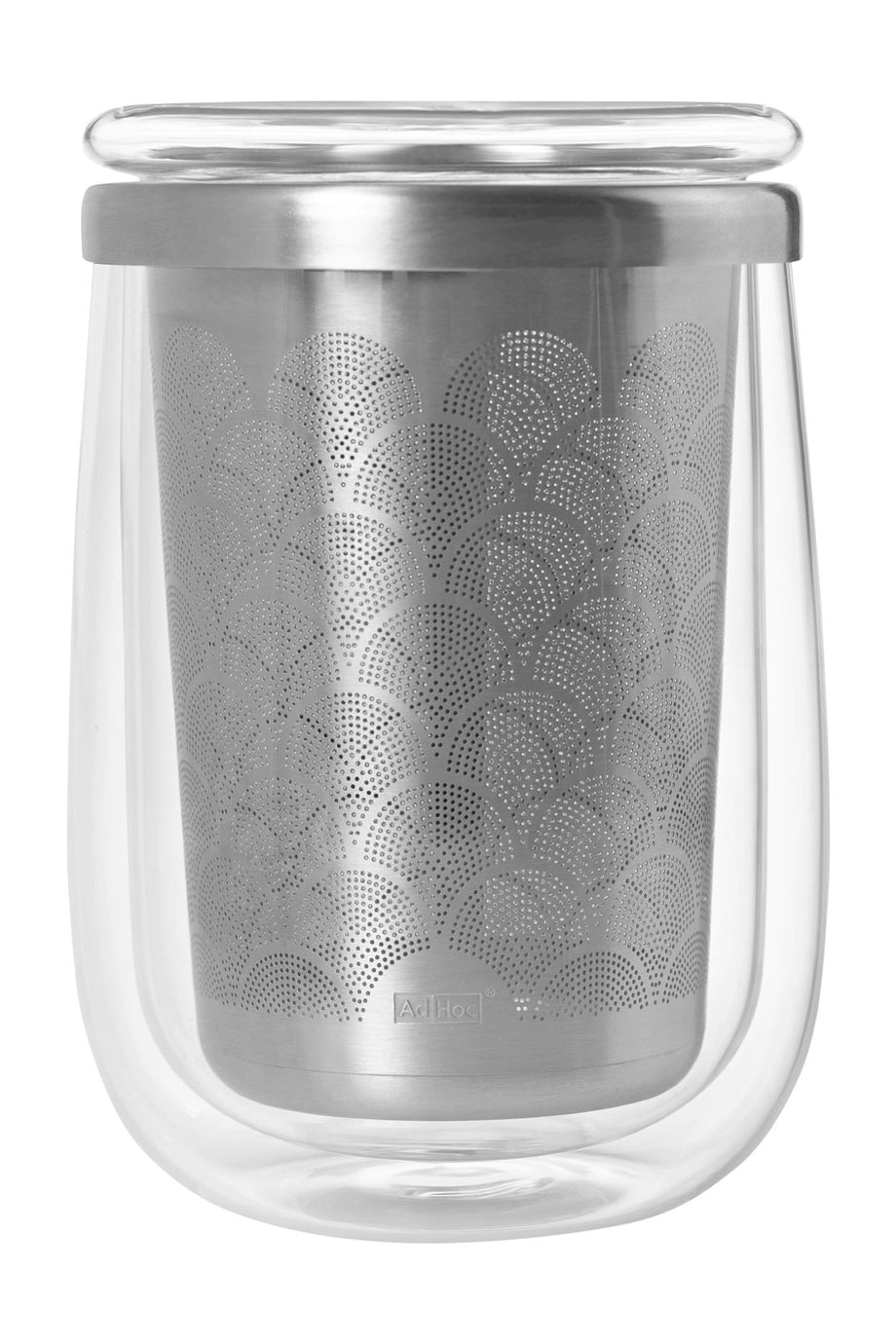 Çift Cidarlı Borosilikat Çay Bardağı ve Çay Filtresi 13,5 cm 0,4 L