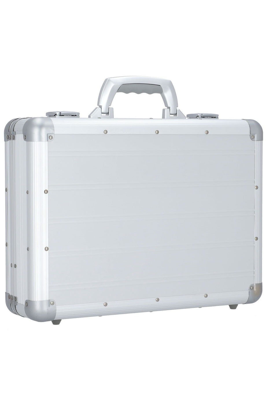 45 cm Laptop Gözlü Evrak Çantası, Alüminyum, Organizerli, Gümüş