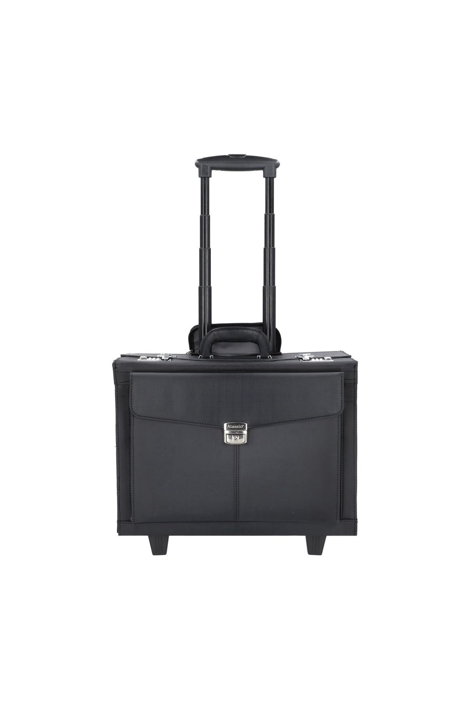 40 cm 2 Tekerlekli Pilotentrolley Laptop Bölmeli Siyah İş Çantası