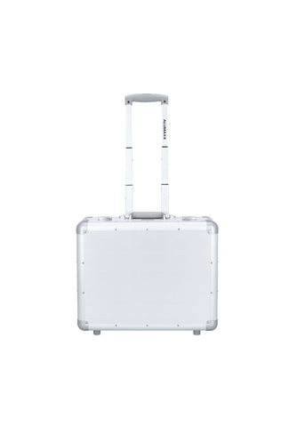 2 Tekerlekli Laptop Bölmeli İş Valizi 37 cm, Alüminyum, Gümüş