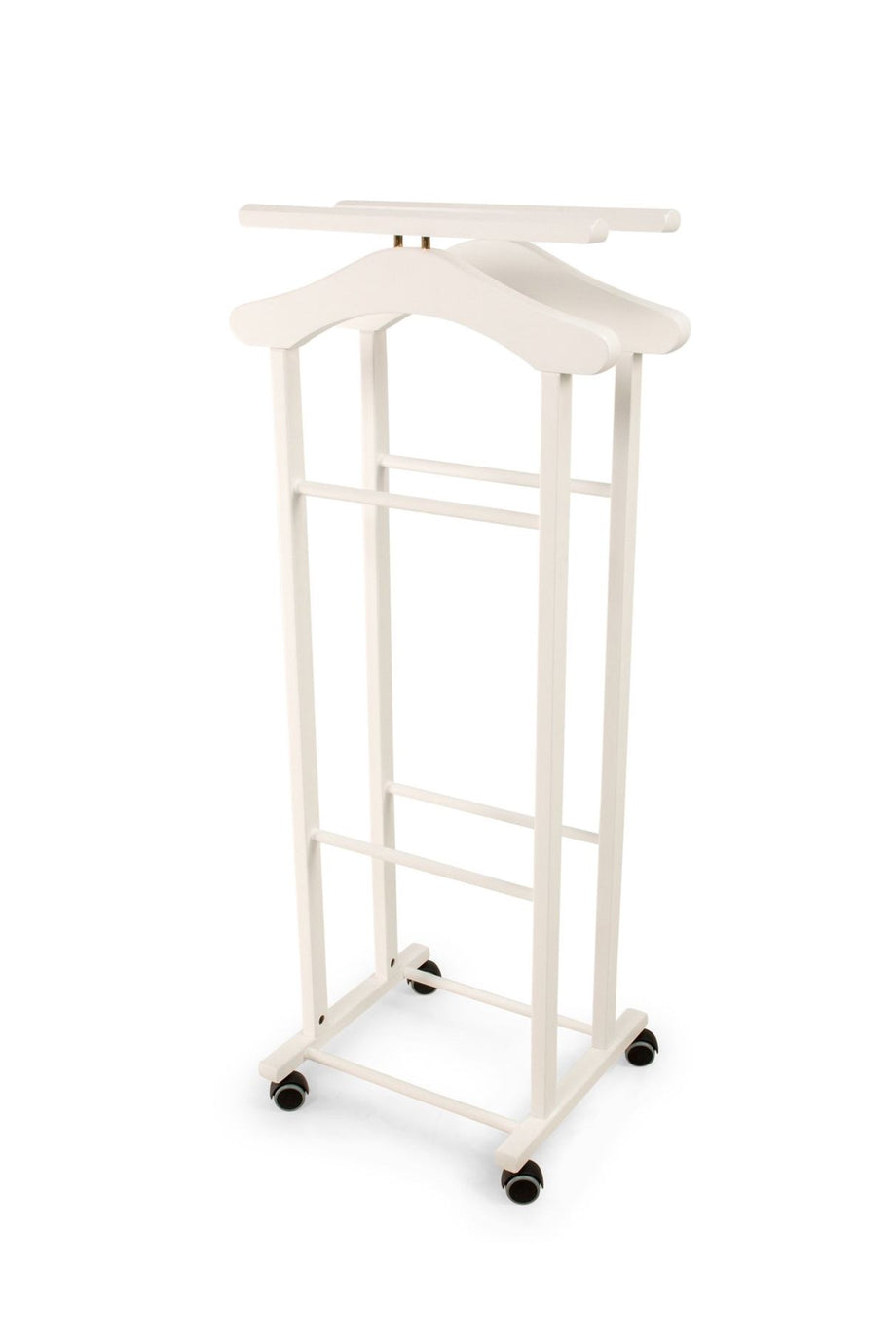 CLEVER Elbise Askılığı, Beyaz, Masif Kayın