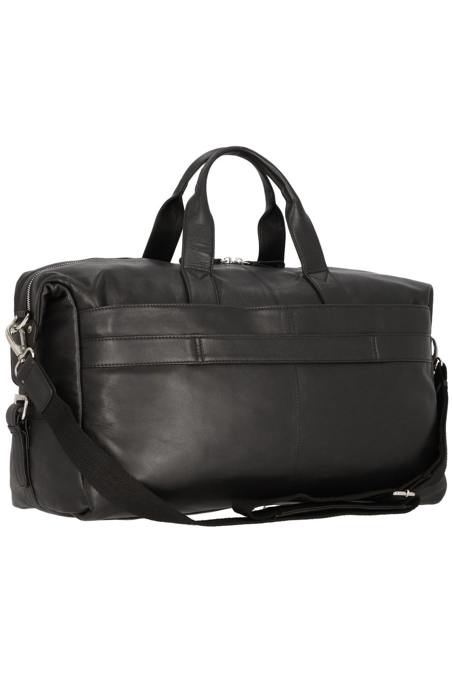 Topo 50 cm Siyah Deri Haftasonu Seyahat Çantası