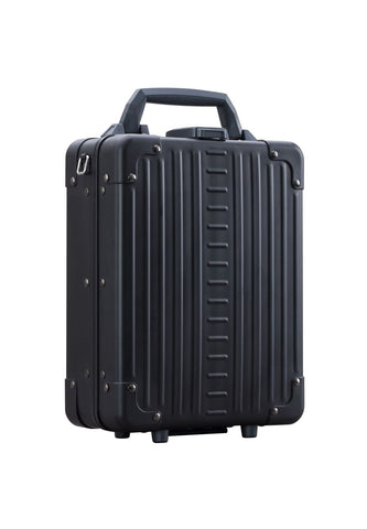 Alüminyum Dikey Evrak Çantası 24 cm, Laptop Bölmeli, TSA Kilitli, Şık ve Güvenli Tasarım