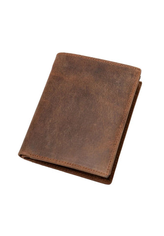 Erkek Deri Cüzdan 9.5 cm, İnce Tasarım, 7 Kart Yuvası, Fermuarlı Bölme