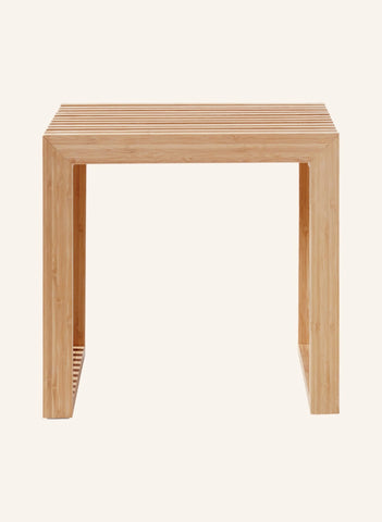 Masif Ahşap Hocker 35 x 45 cm, Çok Amaçlı Tabure & Sehpa | İskandinav Tasarım