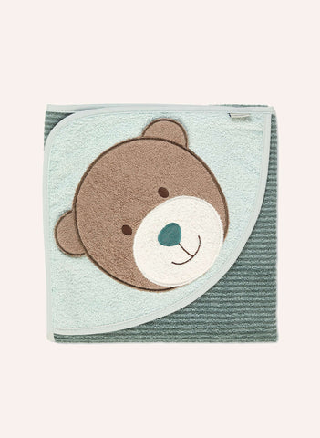 Kapüşonlu Bebek Havlusu ,Bär Ben, 80x80 cm, %100 Pamuk, 0 Ay+ Kullanım