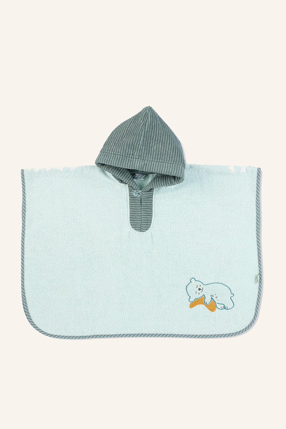 Bebek Banyo Ponçosu ,Bär Ben, %100 Pamuk, Kapüşonlu, 0 Ay+ Kullanım