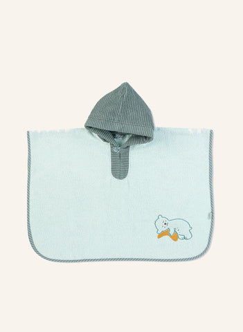 Bebek Banyo Ponçosu ,Bär Ben, %100 Pamuk, Kapüşonlu, 0 Ay+ Kullanım
