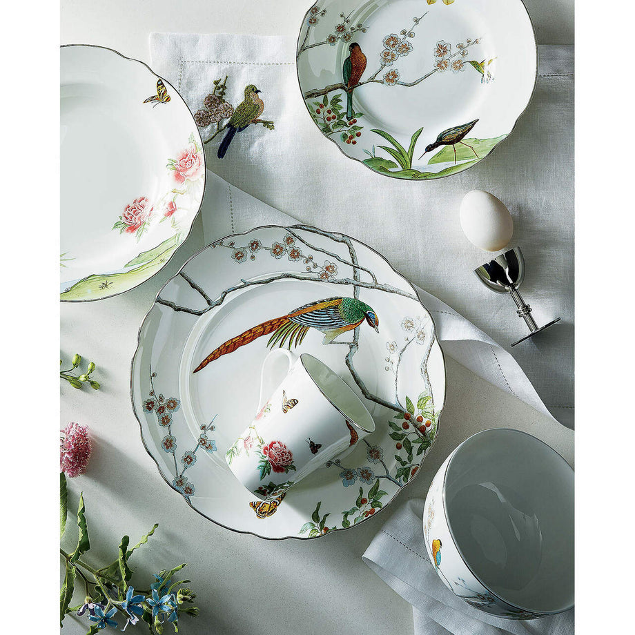 Chelsea 4 Parçalı Çiçek Desenli Yemek Takımı Cereal Kasesi ile Zarif Fine Bone China Seti