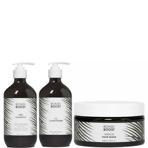 HG Care Plus Miracle Mask Trio, Saç Bakım Seti Şampuan, Saç Kremi ve Maske