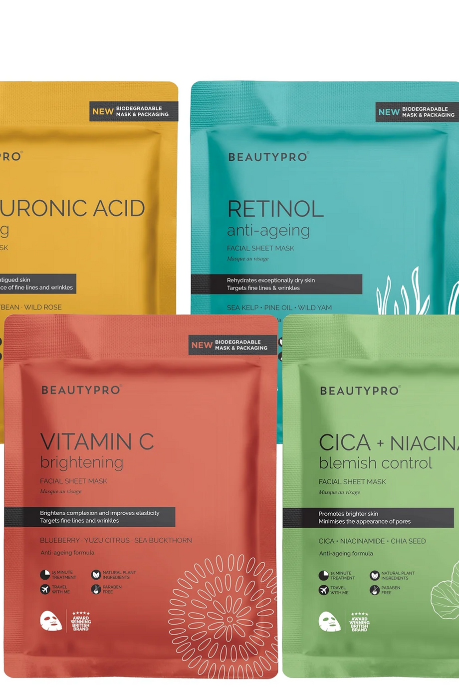 Cult Classics Yüz Maskeleri Seti Cilt Aydınlatma, Nemlendirme ve Canlandırma İçin 4'lü Set