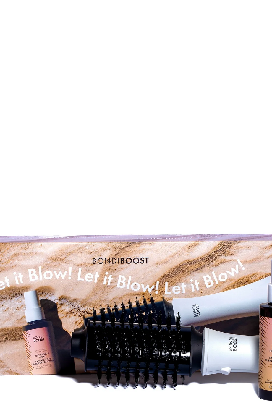 Blowout Babe Mega Hacim Isı Şekillendirme Kiti 3'ü 1 Arada Fön Fırçası ve Isı Koruyucu