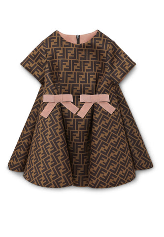 Neopren Monogram Elbise - Fendi
