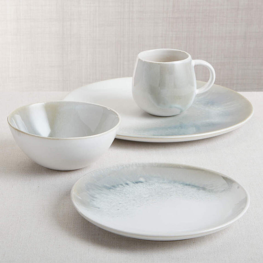 Ora Stoneware 4 Parçalı Yemek Takımı, El Sırlı Seramik Takım