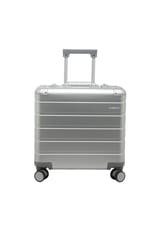 Gravity 44 cm 4 Tekerlekli Laptop Bölmeli Pilot Trolley, Gümüş, Alüminyum