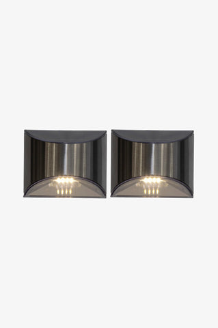WALLY Solar Duvar Lambası 2’li Set 10 Lm, Warmweiß, LED Işık, 8x10x5 cm, Enerji Tasarruflu