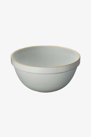 Deep Round Bowl Hasami Japon Seramiği Parlak Gri Kase 185×90 mm