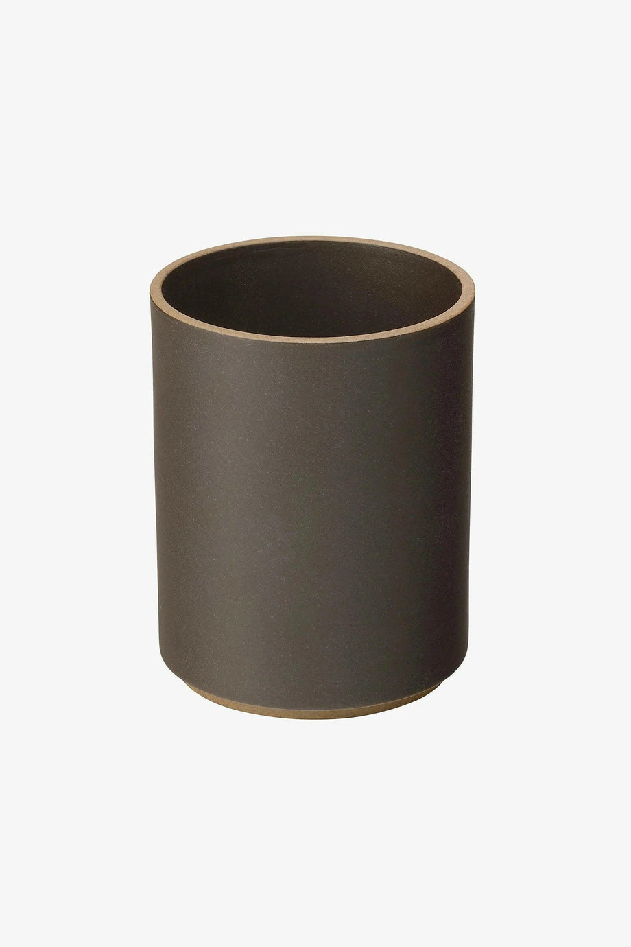 HPB038 Container Tumbler Black Hasami Seramik Bardak 85×106 mm