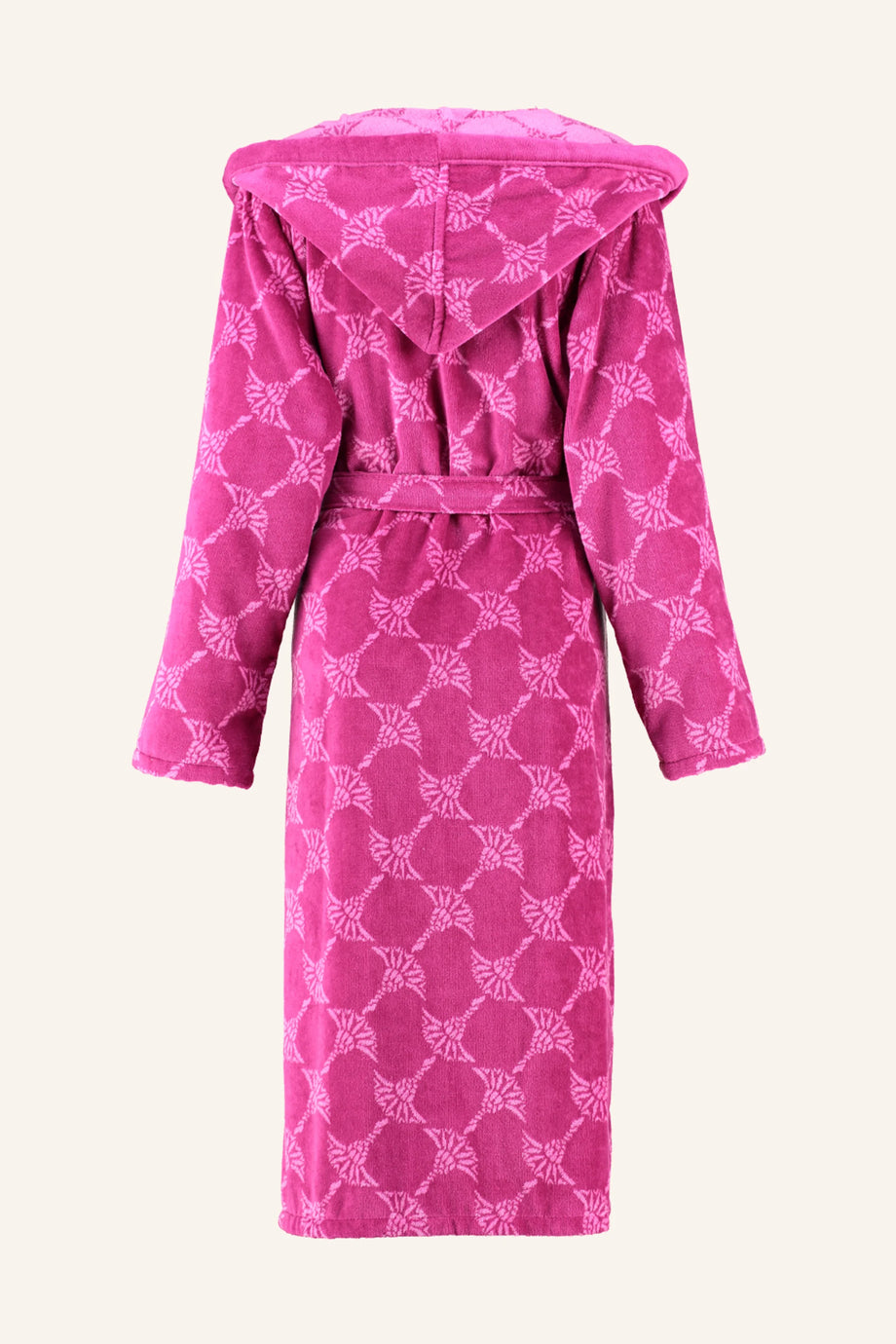 Kadın Bornoz, Yumuşak Velur Kumaş ve Özel Cornflower Deseni