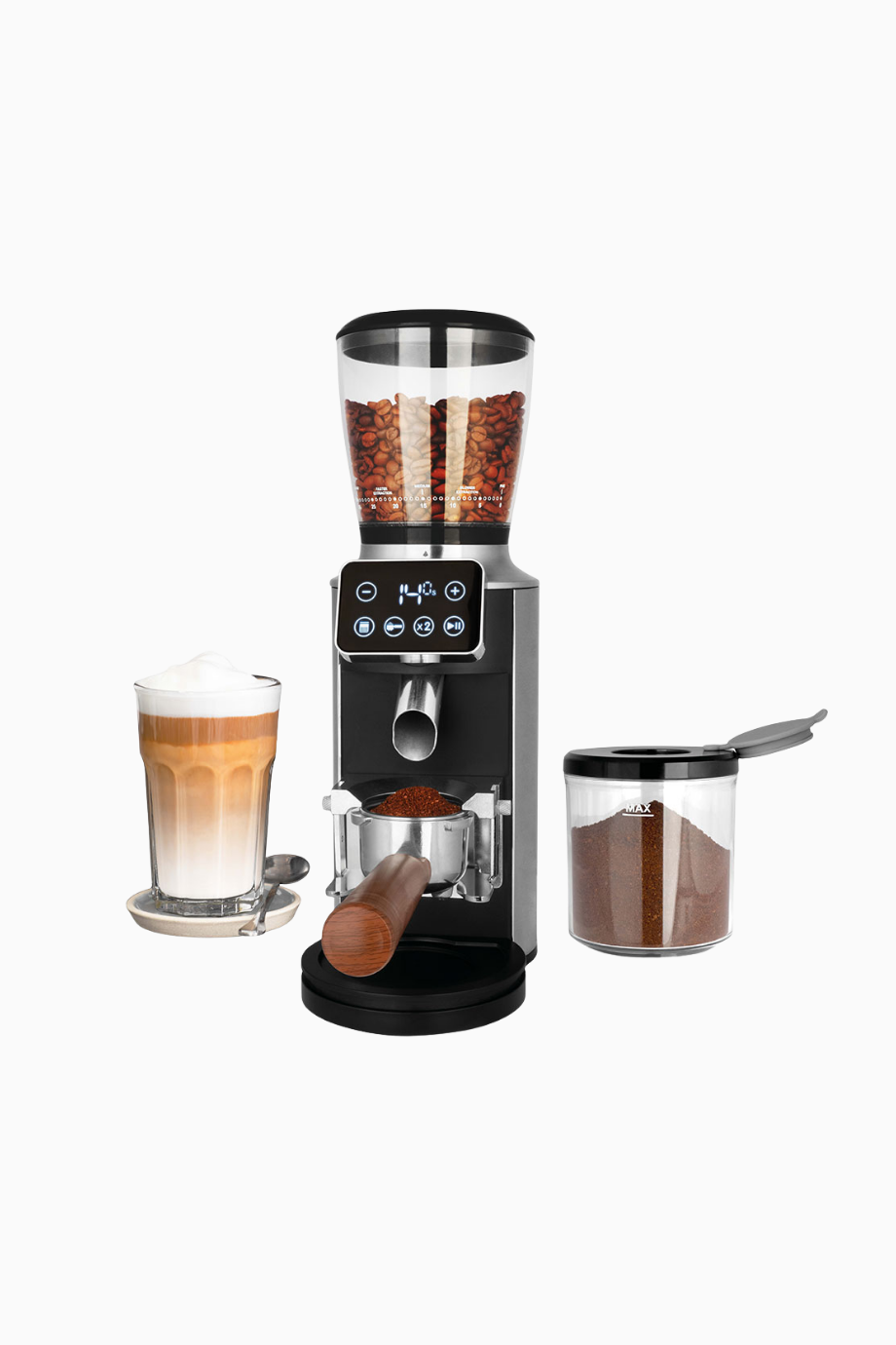 Pro Touch 30 Kahve Öğütücü, Konik & 30 Öğütme Seviyesi, Dokunmatik, Özel Tasarım