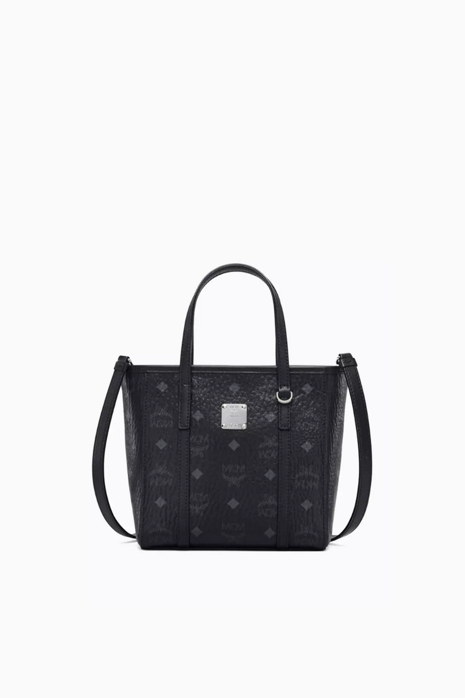 Visetos Mini Toni Tote Çanta, Nappa Deri & Kanvas Shopper