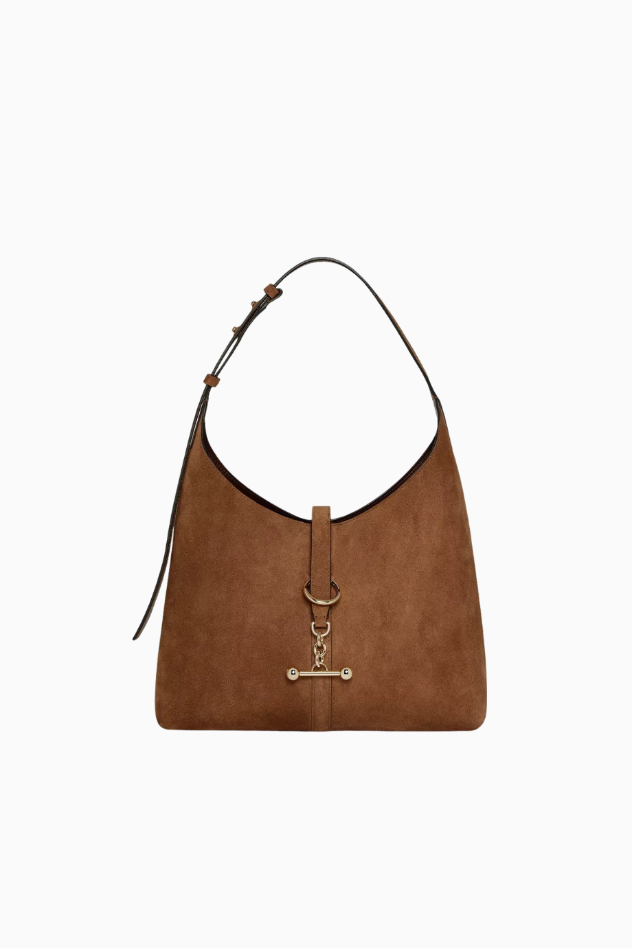 Süet Kite Hobo Çanta, Ayarlanabilir Omuz Askısı, Bağcıklı Kapatma