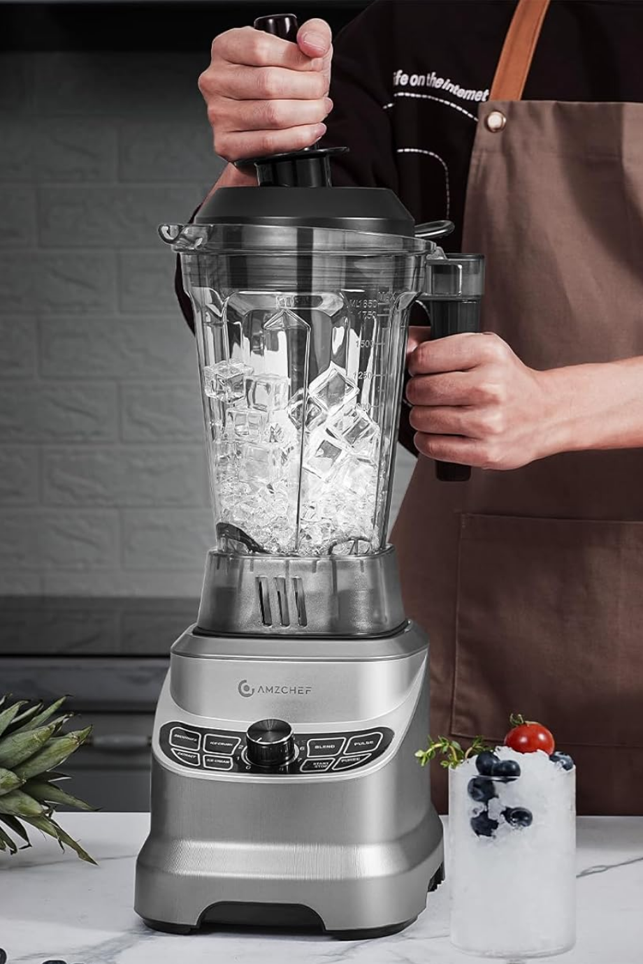 Stand Mikser 1800W, 8 Hız & 1,85L Blender, Paslanmaz Çelik Bıçak