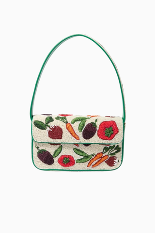 Staud Tommy Crudite Beaded Bag, Renkli Boncuklu Tek Beden Çanta