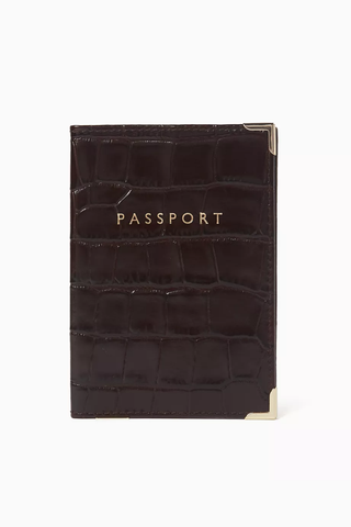 Timsah Desenli Deri Pasaport Kılıfı, Şık, Zarif & Dayanıklı