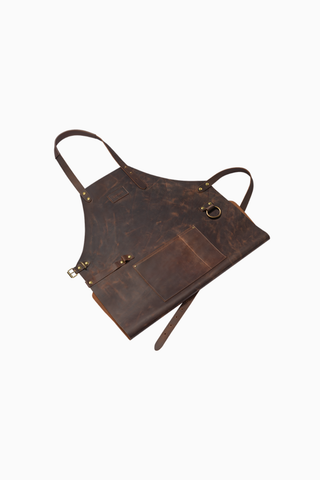 Deri Önlük HP 532, Gerçek Kabaca İşlenmiş Deri, Dayanıklı & Kolay Temizlenebilir