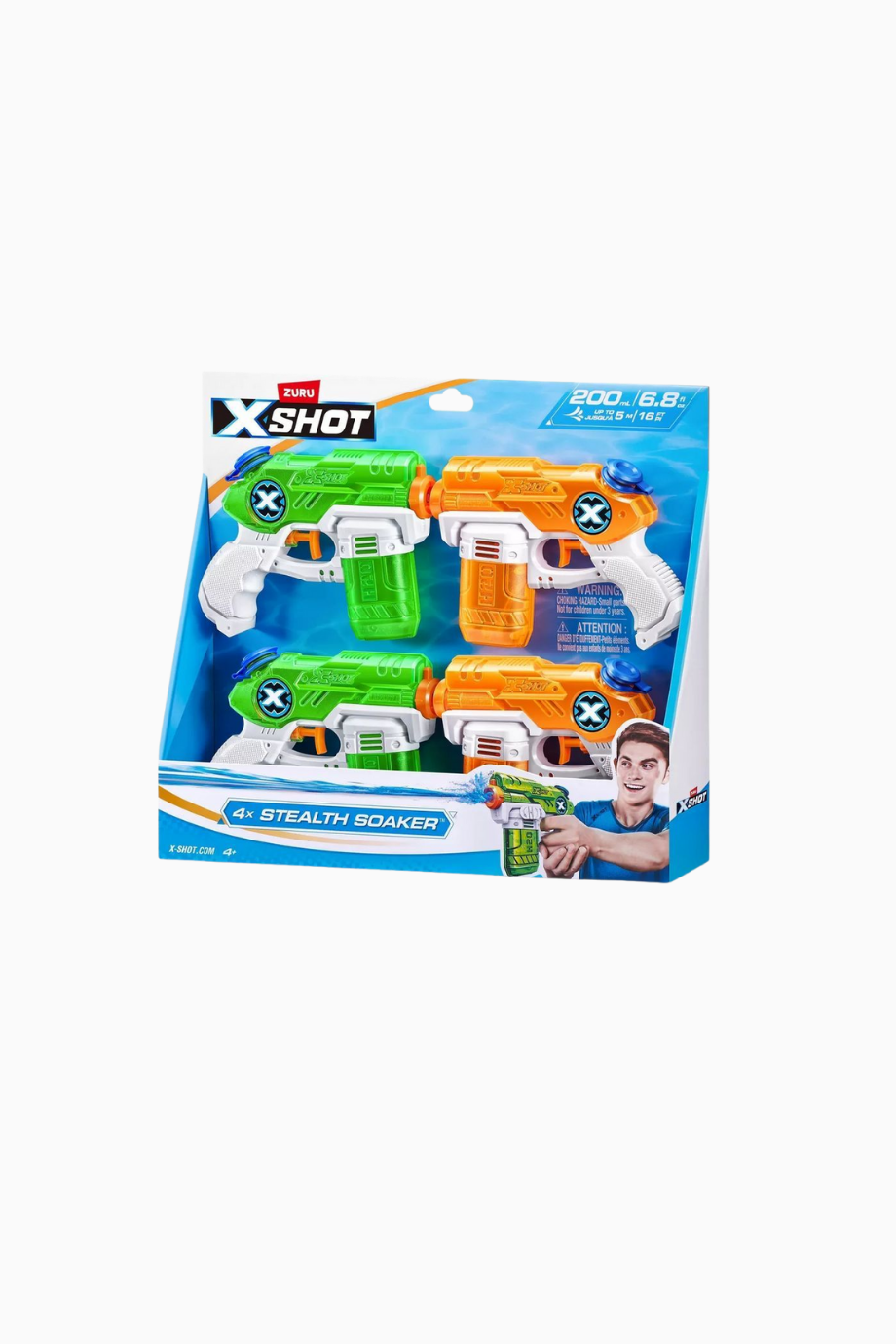 Water Small Stealth Soaker 4’lü Paket, Kompakt & Eğlenceli Su Tabancası