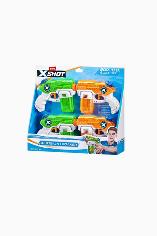 Water Small Stealth Soaker 4’lü Paket, Kompakt & Eğlenceli Su Tabancası