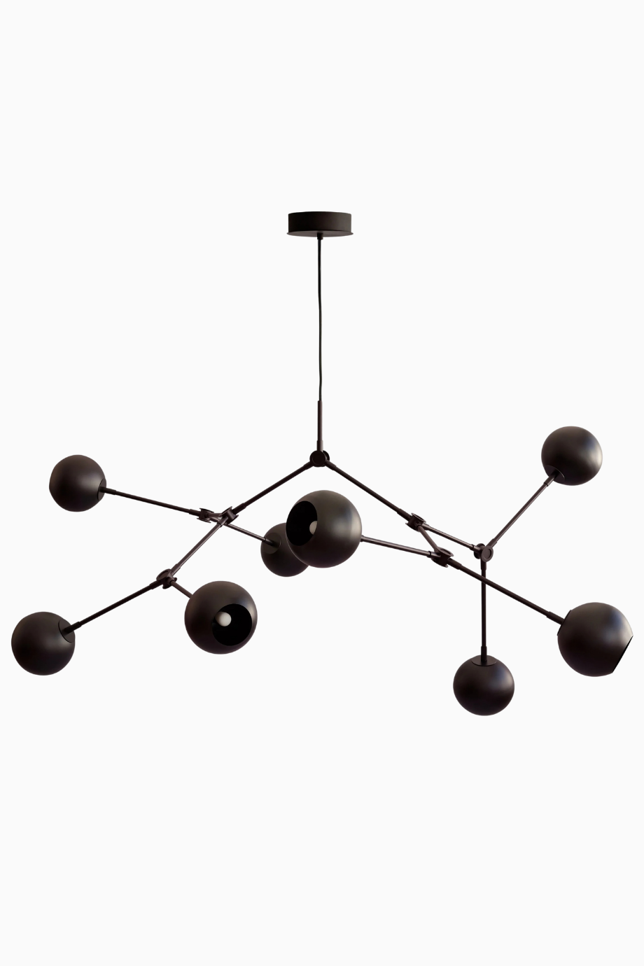 Drop Chandelier Globe 5m Ayarlanabilir, Metal Küre Dekoratif Tasarım Avize