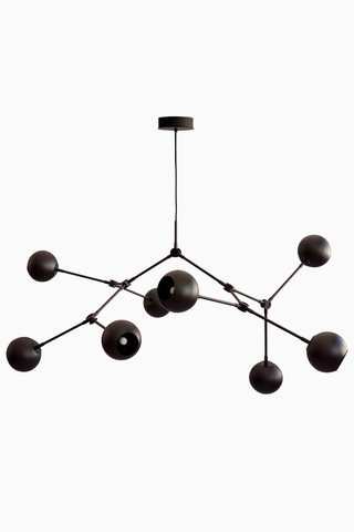 Drop Chandelier Globe 5m Ayarlanabilir, Metal Küre Dekoratif Tasarım Avize