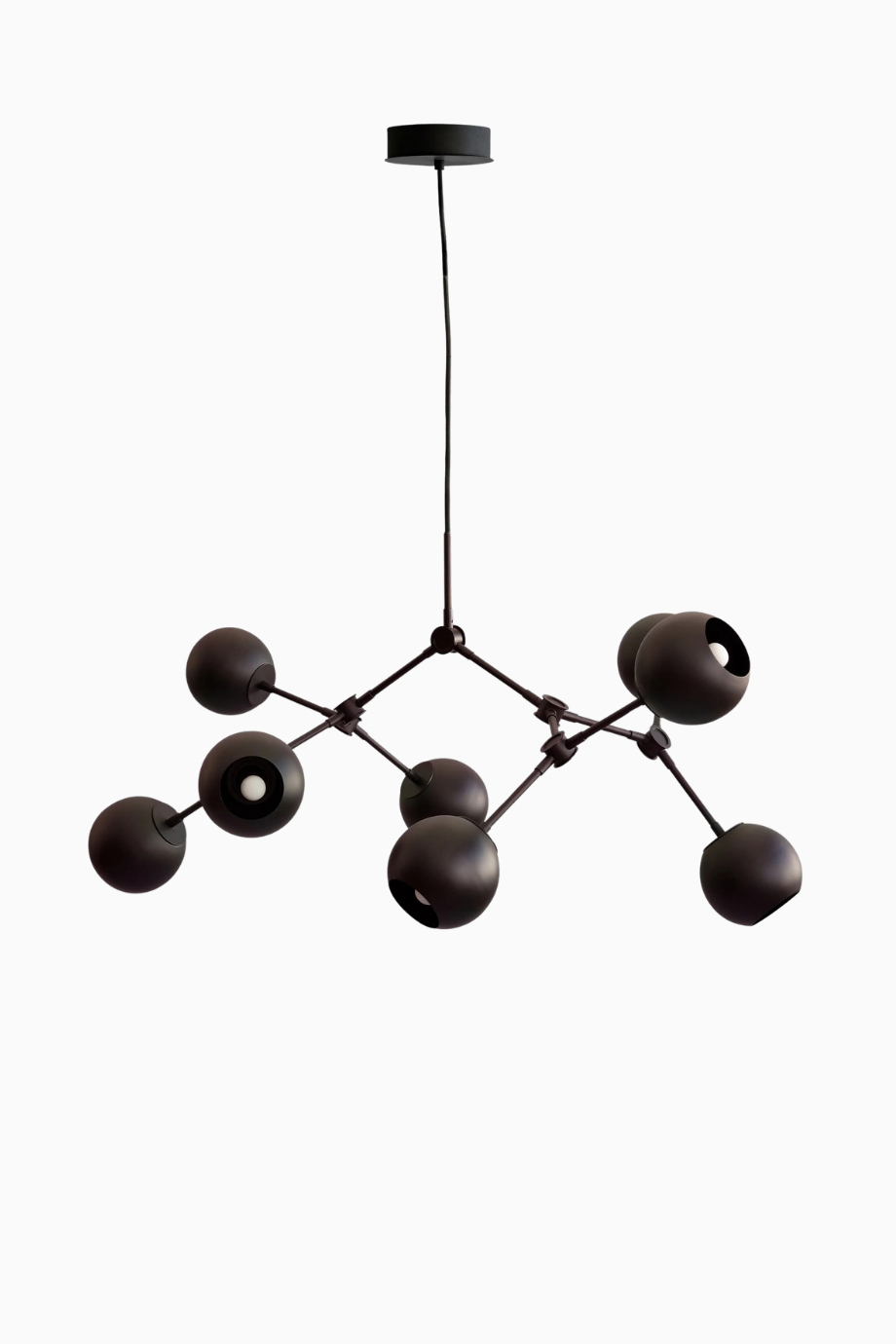 Drop Chandelier Globe Mini 5m Ayarlanabilir, Metal Küre Dekoratif Tasarım Avize
