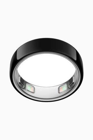 Siyah Ring 5 Unisex Akıllı Sağlık Takip Yüzüğü (Beden 6)
